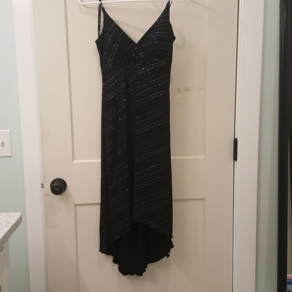 Black glittered dress